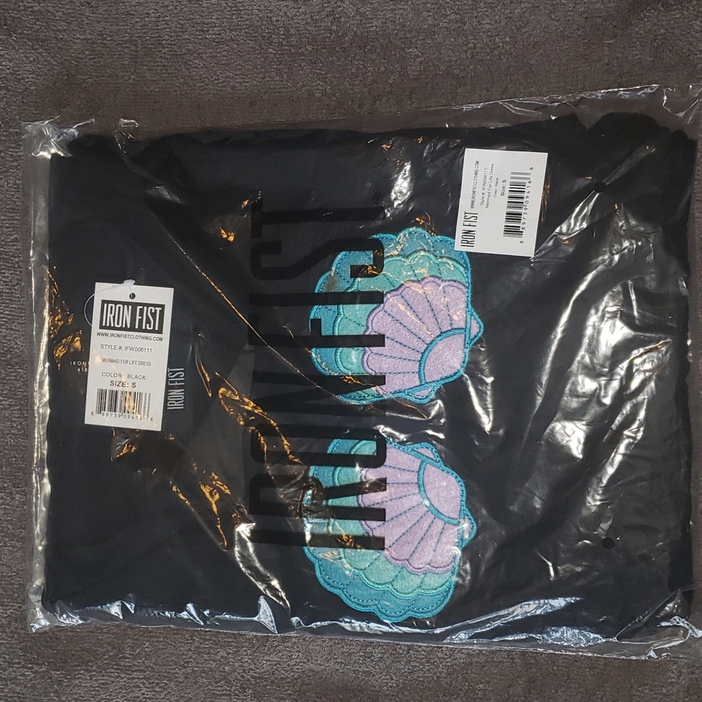 Iron Fist Mermaid For Mesh Life Dress Black Small NWT - Picture 5 of 7